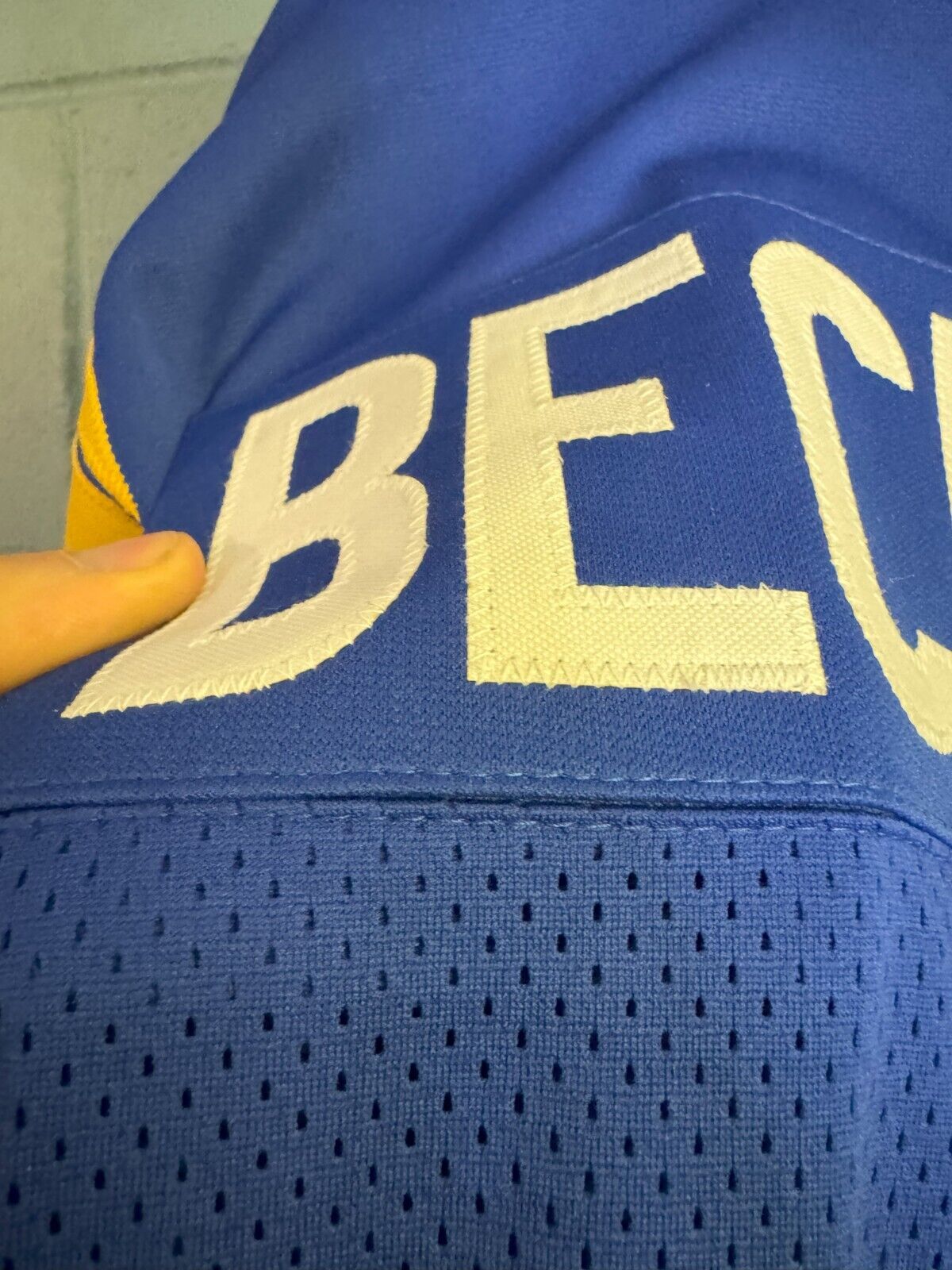 Odell Beckham Jr. Los Angeles Rams Custom Home Autographed Jersey BECKETT CERT Без бренда - фотография #2