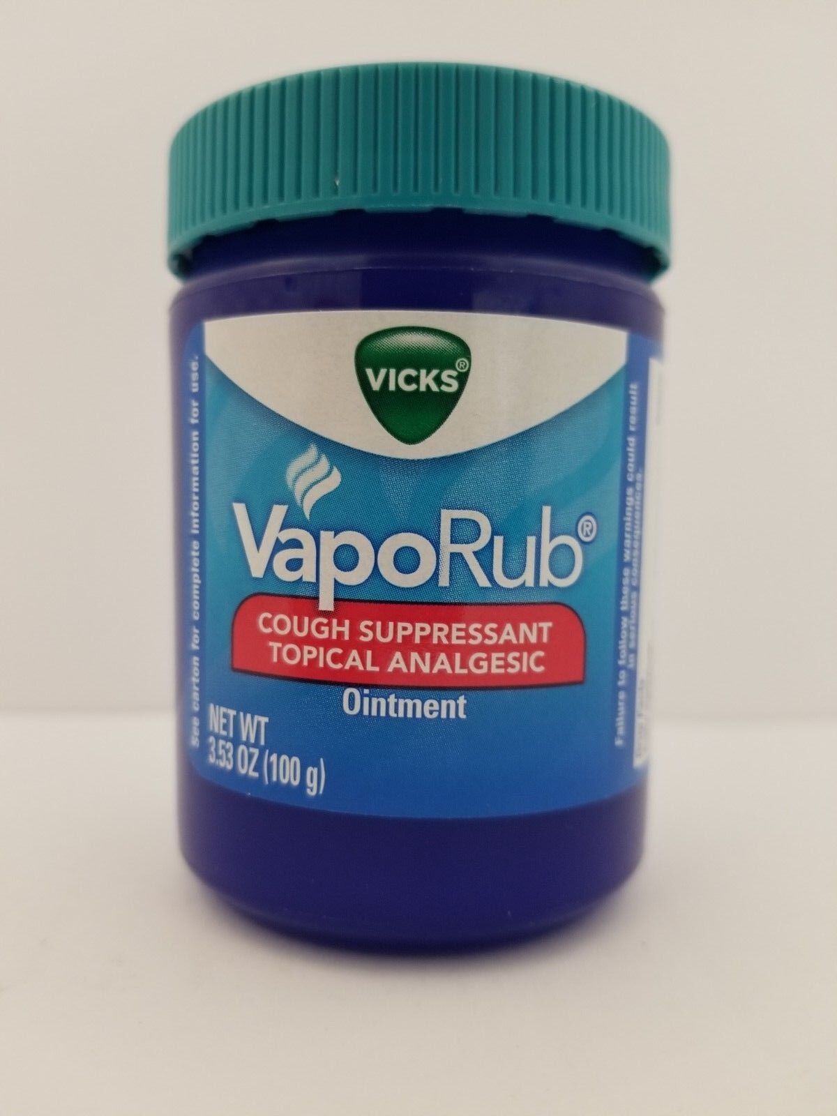 Vicks VapoRub Ointment Camphor Cough Suppressant Topical 100g 3PK Exp 1/24+ Vicks 223311 - фотография #2