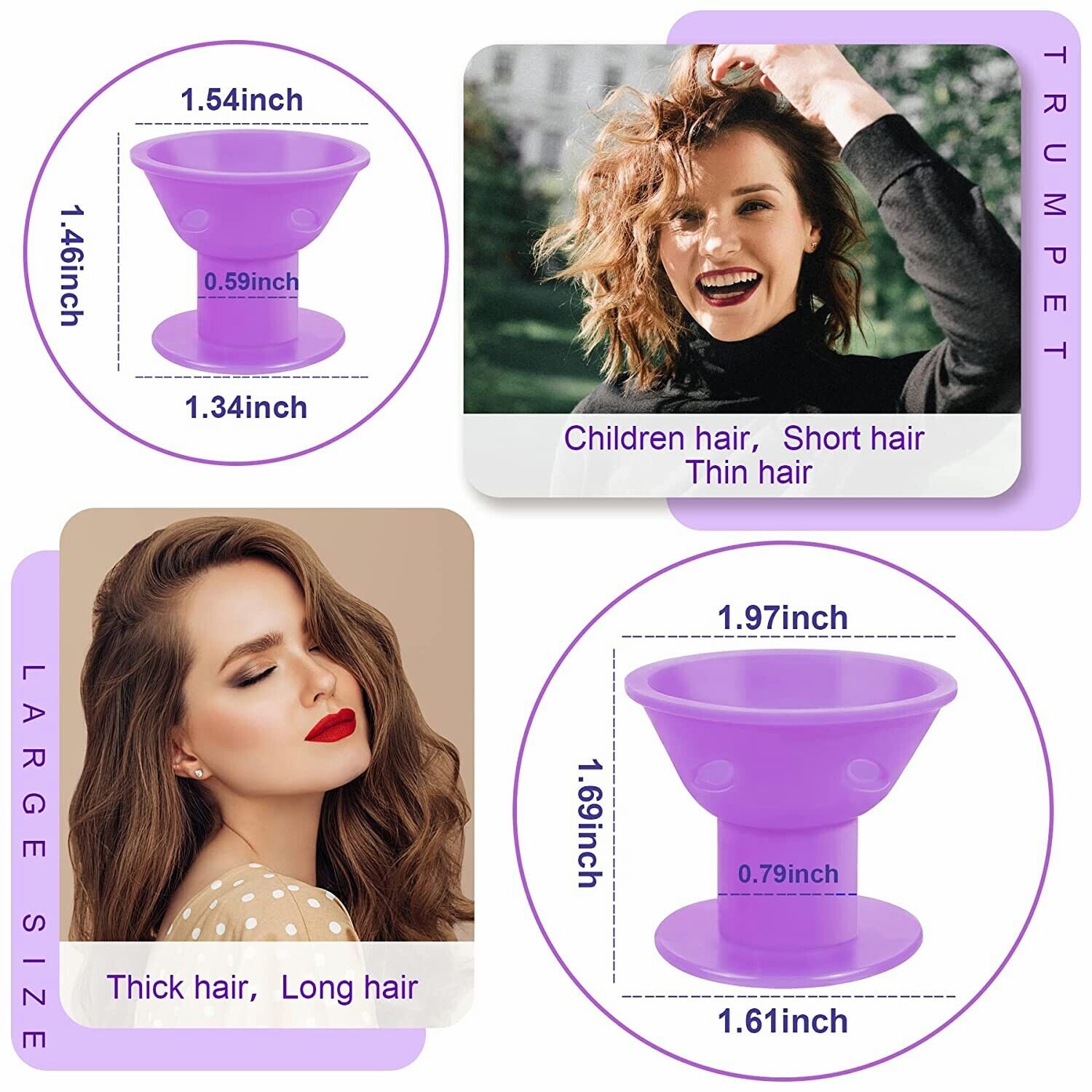 35PCS Magic Hair Curlers Rollers Heatless Silicone DIY Formers Styling Tool US Unbranded Does Not Apply - фотография #9