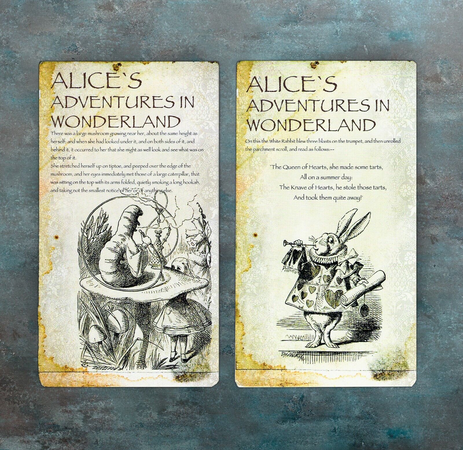 Alice in Wonderland Vintage 10pcs Postcard Set Без бренда - фотография #6