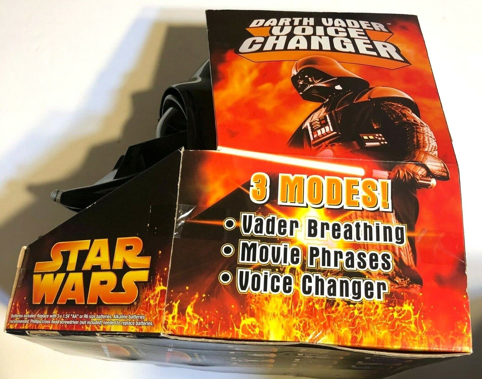 2 Darth Vader Star Wars Revenge Of The Sith Voice Changer Helmets Costume prop Hasbro - фотография #7