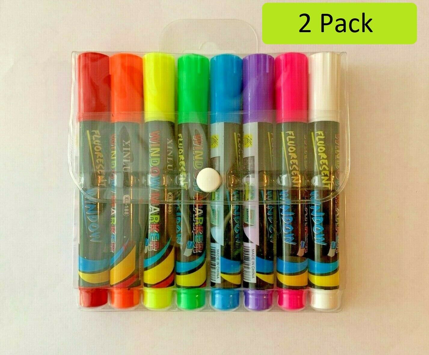 8 pcs Liquid Chalk Board Window Marker Erasable Pen Great For Chalkboard 2 Packs Unbranded Does Not Apply