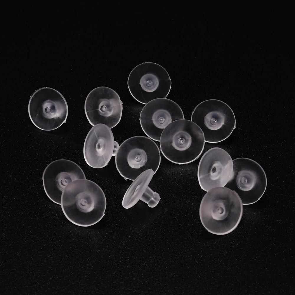 100pcs Earrings Rubber Back Silicone Round Ear Plug Blocked Caps Back Stoppers Jewelry Making China jewelrymakingJW59