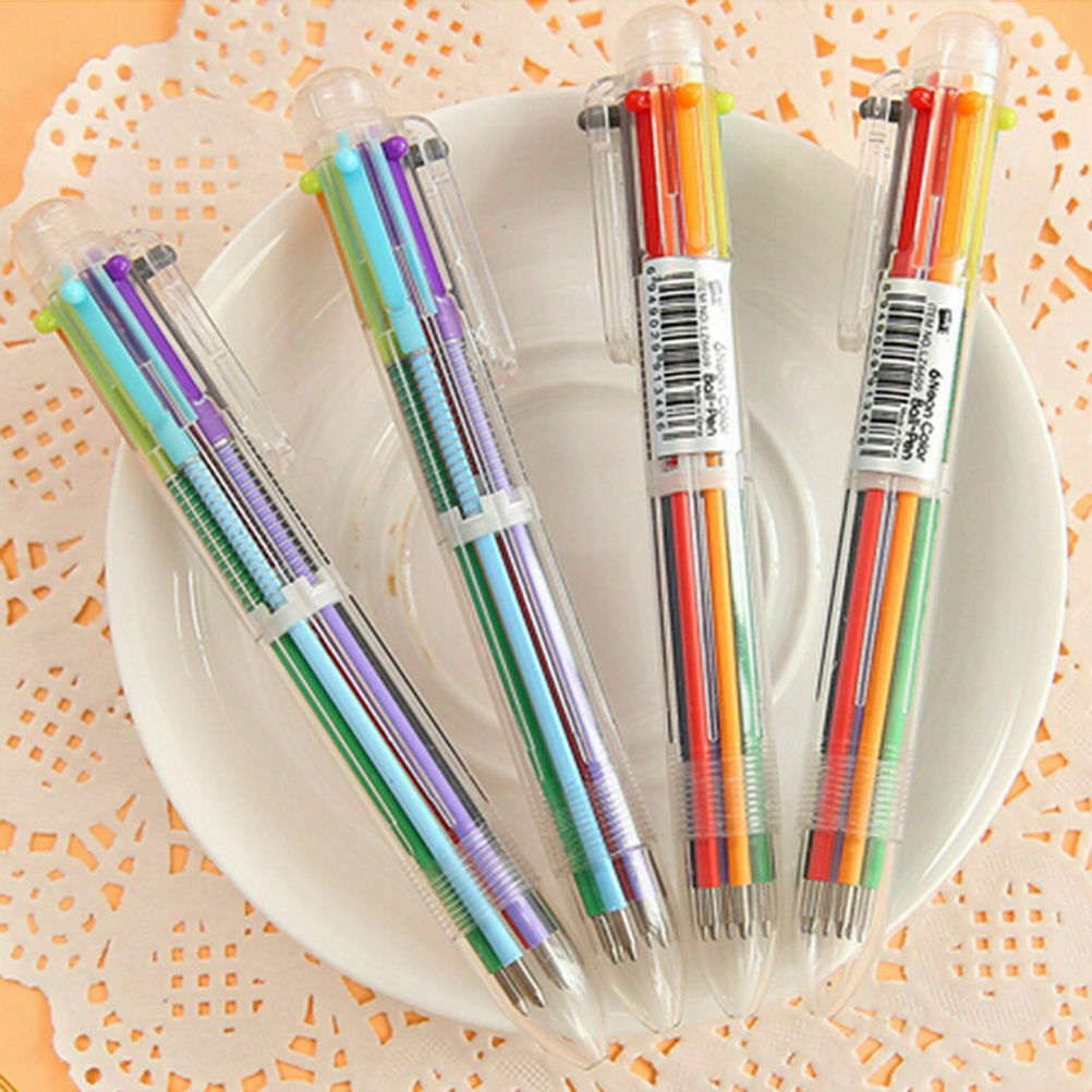 Wholesale 10PCS Multi-color 6 in 1 Ballpoint Pens Kids School Office Pen Supply Unbranded - фотография #11