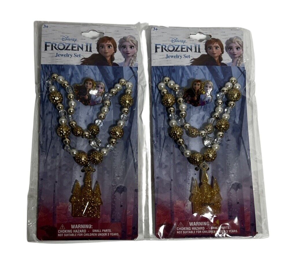 (12) Disney Frozen II Girls Jewelry Sets, Necklace & Ring, & BFF Costume Jewelry Disney - фотография #5