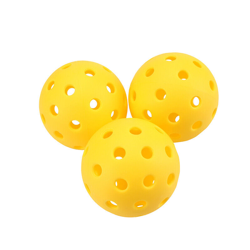12 Pack Indoor Pickleball Balls Standard 40 Holes Tournament Meet USAPA Yellow Unbranded Does not apply - фотография #6