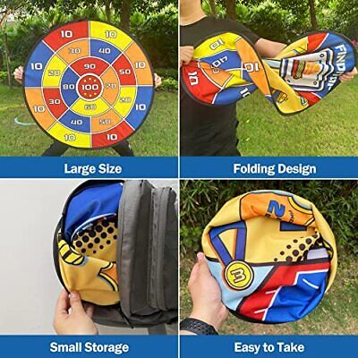  Outdoor Games, Large 29in Dart Board and Basketball Kids Games, Double-Sided  Does not apply Does Not Apply - фотография #7