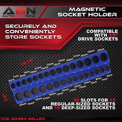 ABN | Magnetic Socket Organizer Tray – Socket Holder Magnetic Tool Organizer ABN - фотография #2