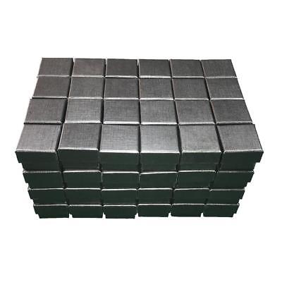 Lot of 96 Black Ring Gift Box with Foam and Velvet Insert 1.5 x 1.5 x 1.25 Inch Marimor Jewelry - фотография #2