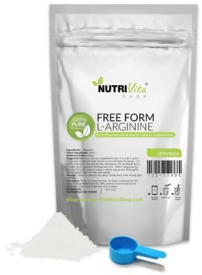 2.2 lb 1000g Free Form L-Arginine Powder Pharmaceutical Kosher Muscle Cardio  NutriVitaShop.com