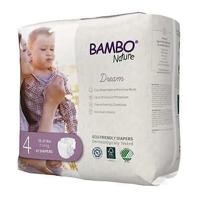 Bambo Nature Baby Baby Diaper Size 4 15 to 31 lbs. 1000016926 81 Ct Bambo Nature 1000016926 - фотография #4