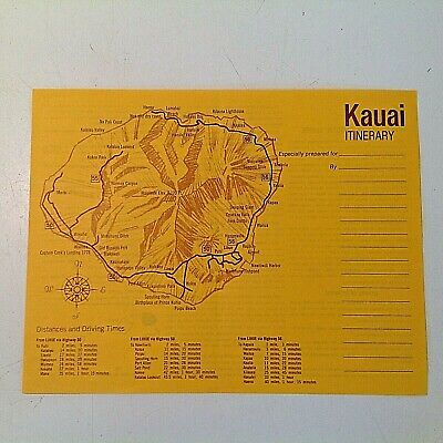 Vintage 1972 Hawaii Trip Lot of 9 Kona Surf Resort Travel Islands Itinerary Map  Без бренда - фотография #12