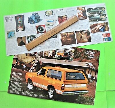 Lot of 6 1976 - 1981 PLYMOUTH TRAIL DUSTER CATALOGS Brochures 42-pgs SPORT UTE Без бренда - фотография #4