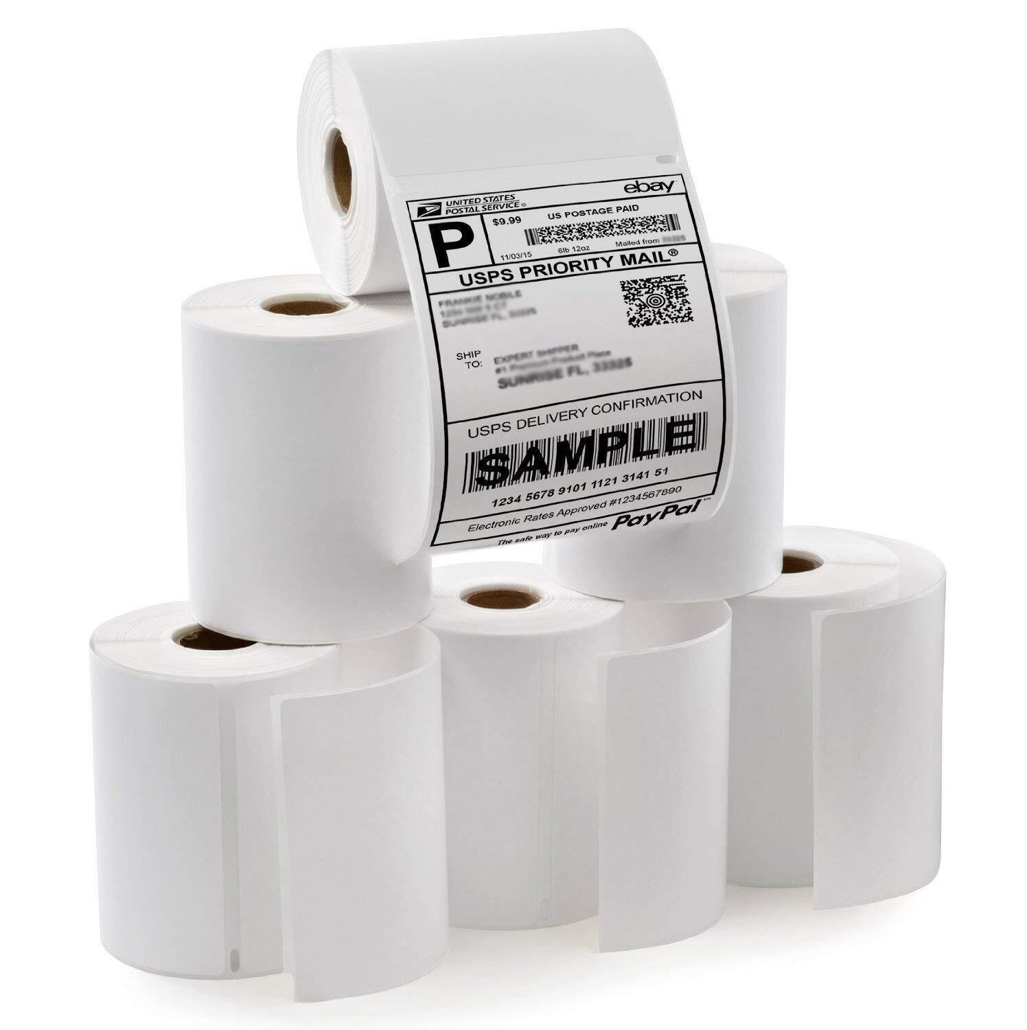 6 Rolls DYMO 4XL Direct Thermal Shipping Labels 4x6 1744907 Compatible 220/Roll Unbranded Does Not Apply - фотография #2