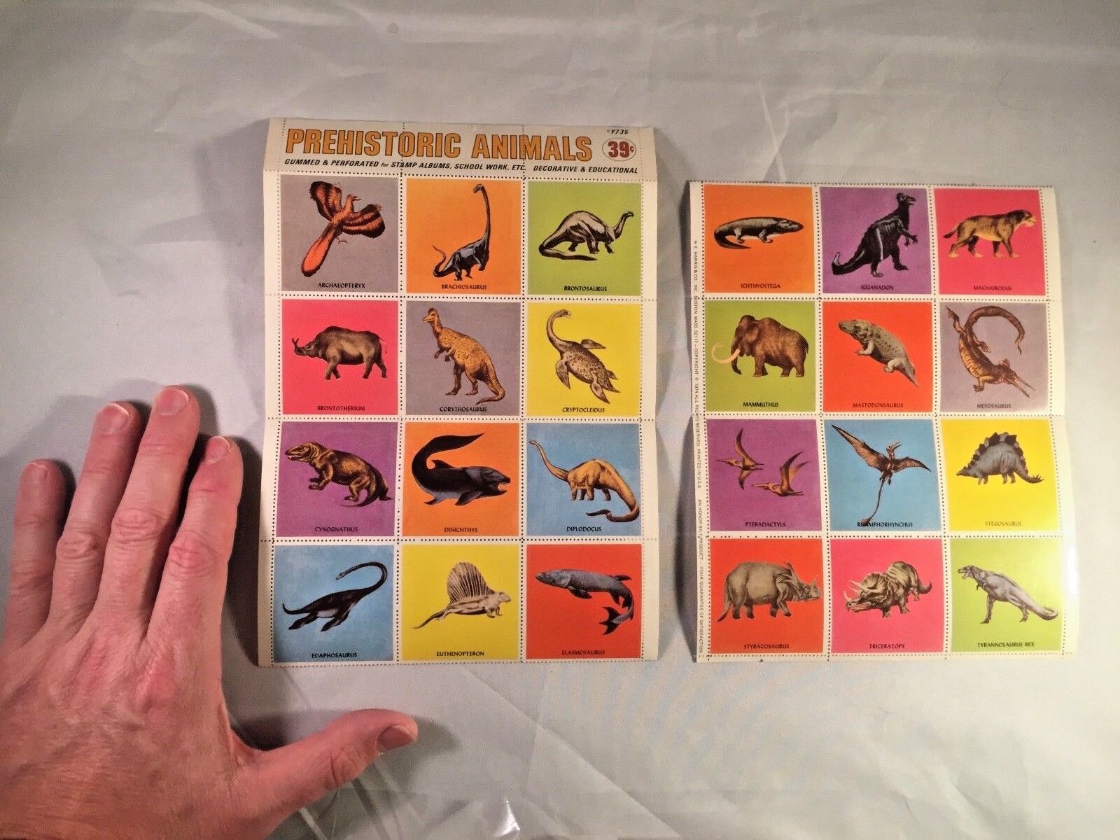 Prehistoric Animals Dinosaur Collector Stamps (RARE) From the 1970s   Без бренда - фотография #5