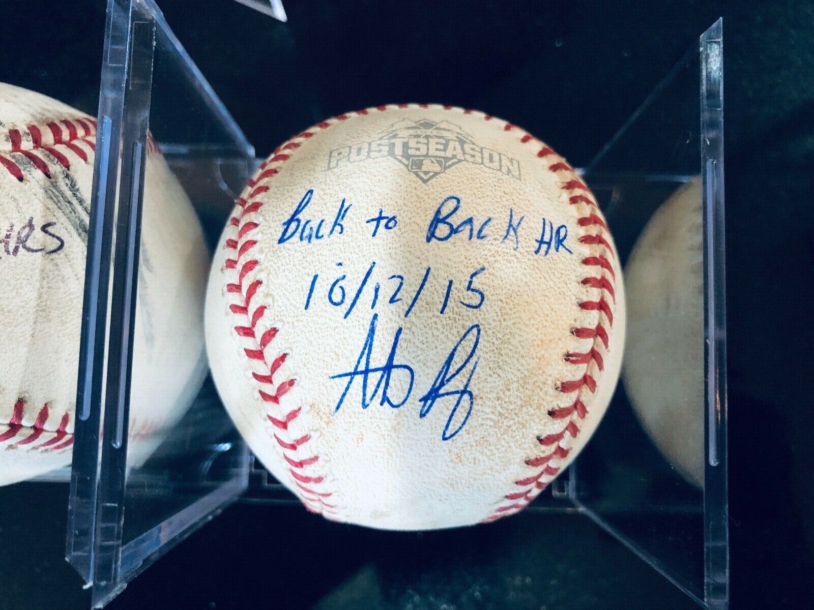 Kris Bryant Anthony Rizzo 2 Game NLDS balls Inscribed Back to Back HR's 10/12/15 Без бренда - фотография #3