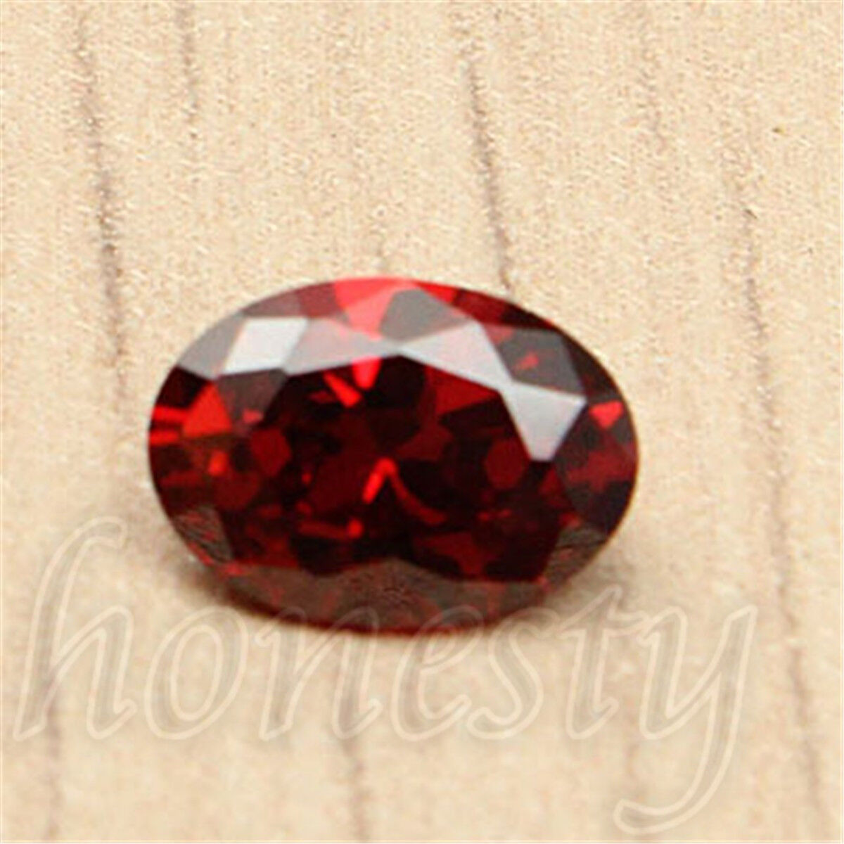 7x5mm Artificial Oval Shape Cut Red Ruby Mozambique Loose Gemstone Stone Unbranded - фотография #9