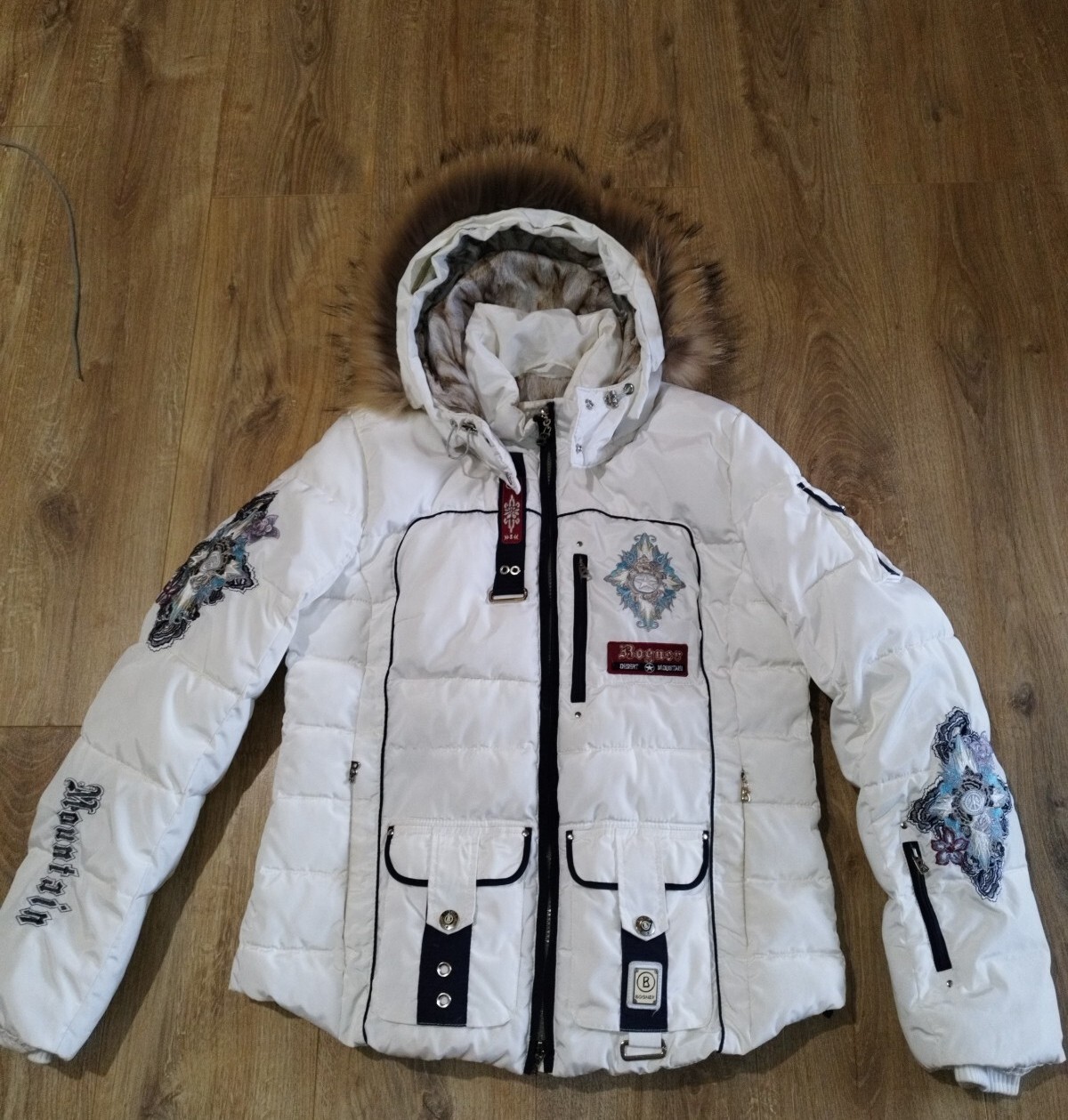 Women's White Bogner desert mountain Ski Jacket Size xl Bogner
