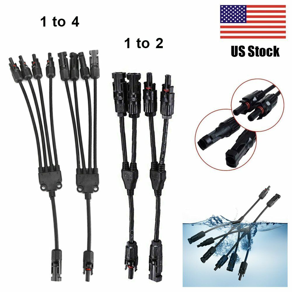 Y Branch Solar Panel Cable Wire Connector MMF FFM Set Wire T Splitter Waterproof Unbranded Does Not Apply