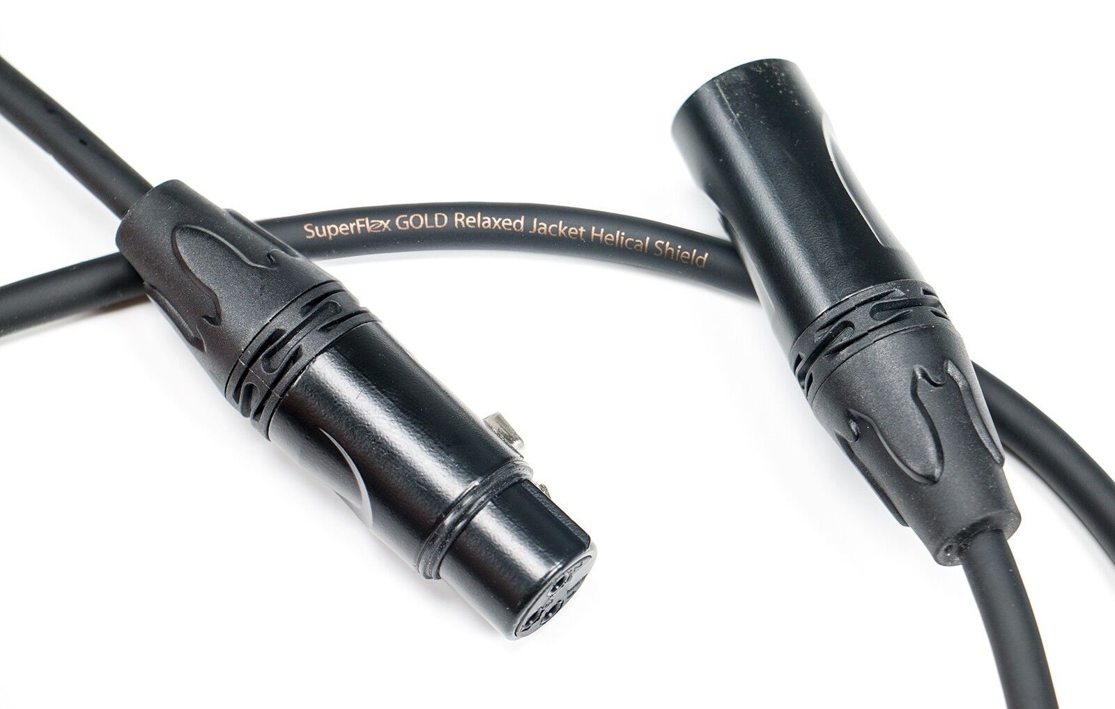 6 SuperFlex Gold 3' ft XLR Patch Microphone Cables -22 AWG SuperFlex Gold SFM-3-6pk - фотография #3