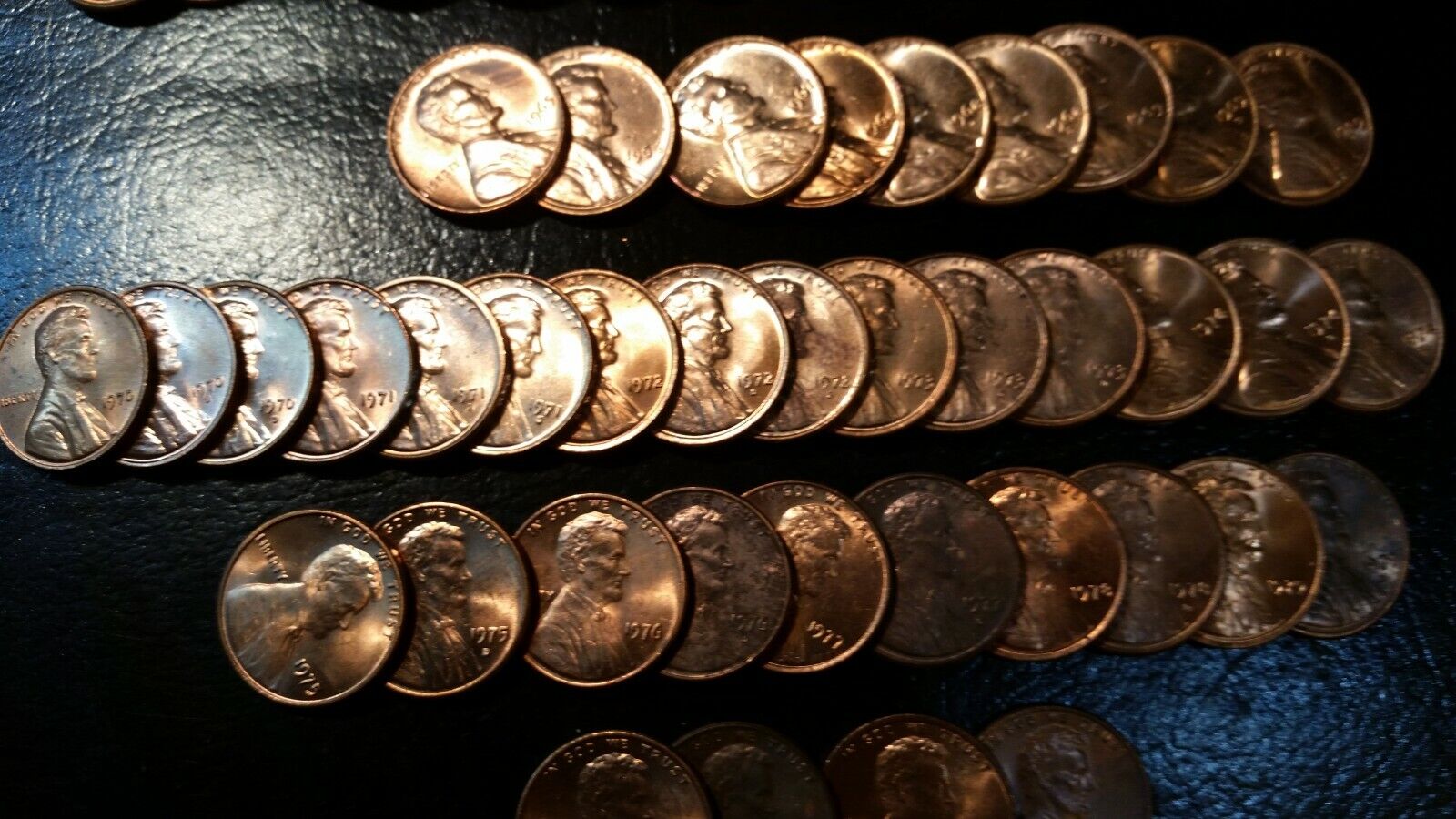 Complete Copper Memorial Cent Penny Set 1959-81d (50 Coins) Unc, BU, most Red   Без бренда - фотография #9