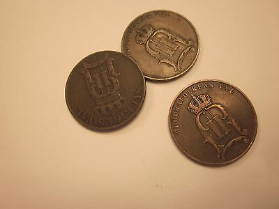 COINS EUROPEAN ANTIQUES 5 ORE 1902 1904 1907  BRODRAFOLKENS VAL SET OF 3  #73C Без бренда - фотография #7