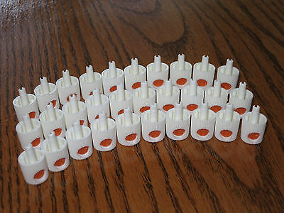 (30) Spray Paint Can CAPS! White Rusto FATS Paint Caps - MALE Tips - LOT Caps N/A