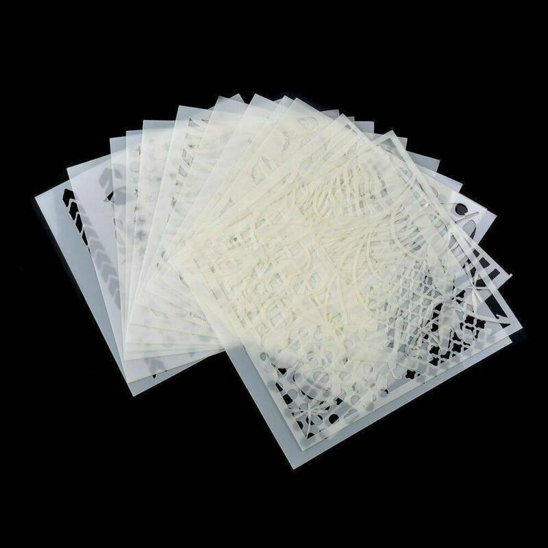 13Pcs/Lot Embossing Template Scrapbooking Walls Painting Layering Stencils DIY Unbranded Does Not Apply - фотография #11