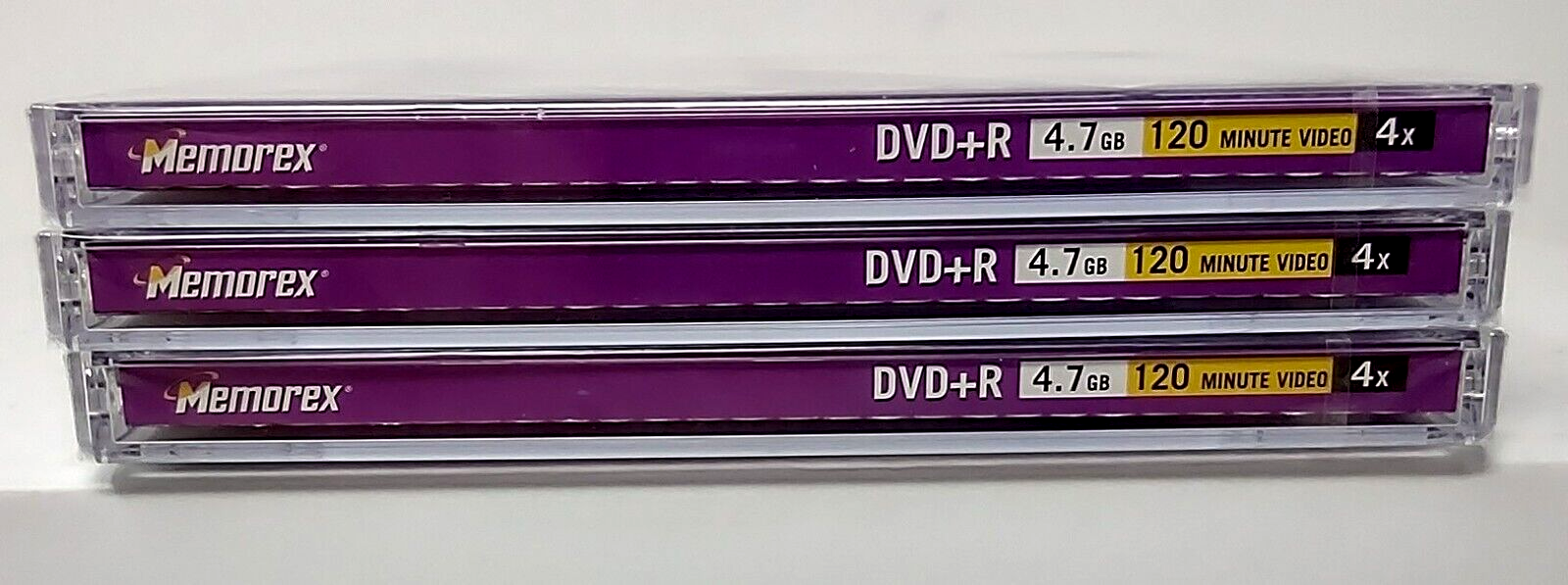 Memorex DVD+R 4.7GB 120 Minute PC or Home Video Sealed Recordable Disc Lot of 3 Memorex - фотография #3