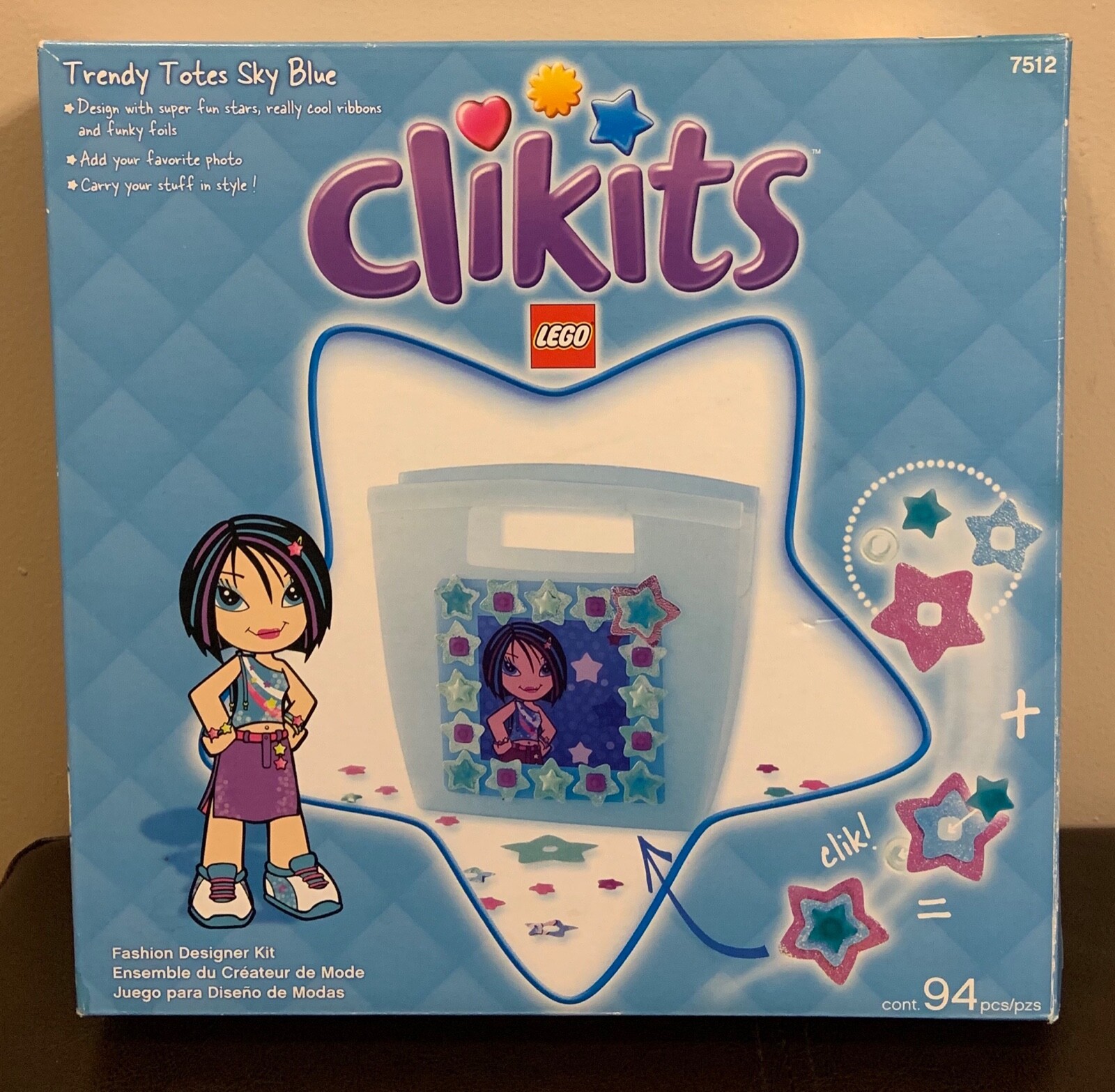 Clikits Lego Trendy Totes Sky Blue 7512 New Fast Ship LEGO 7512 - фотография #6