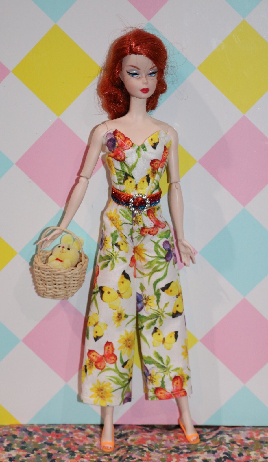 FITS BARBIE SILKSTONE VINTAGE dress clothes romper jumpsuit free shipping 03.28 Unbranded