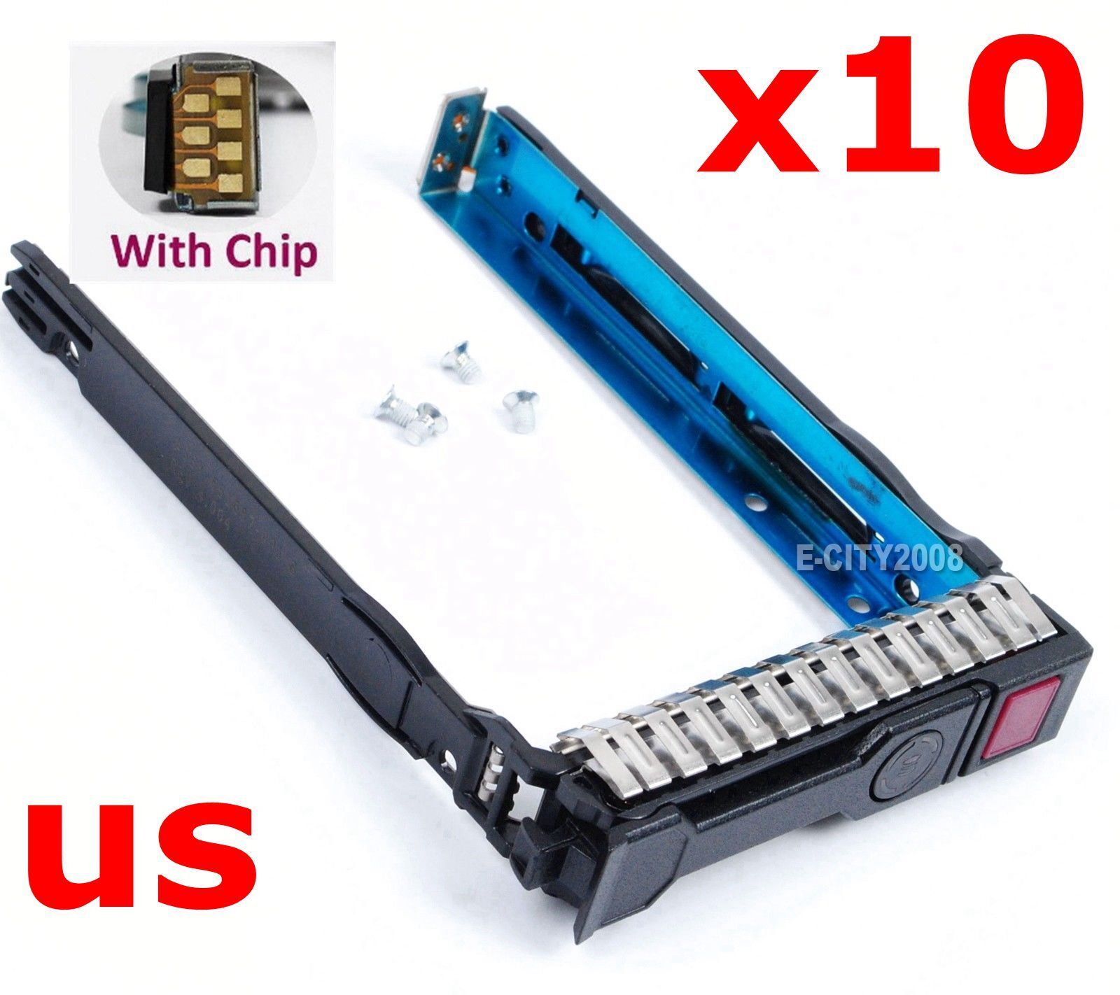 10Pcs 2.5" SAS SATA Hard Disk Drive Tray Caddy Sled ProLiant for HP G8 G9 DL380 Unbranded 651687-001 651699-001