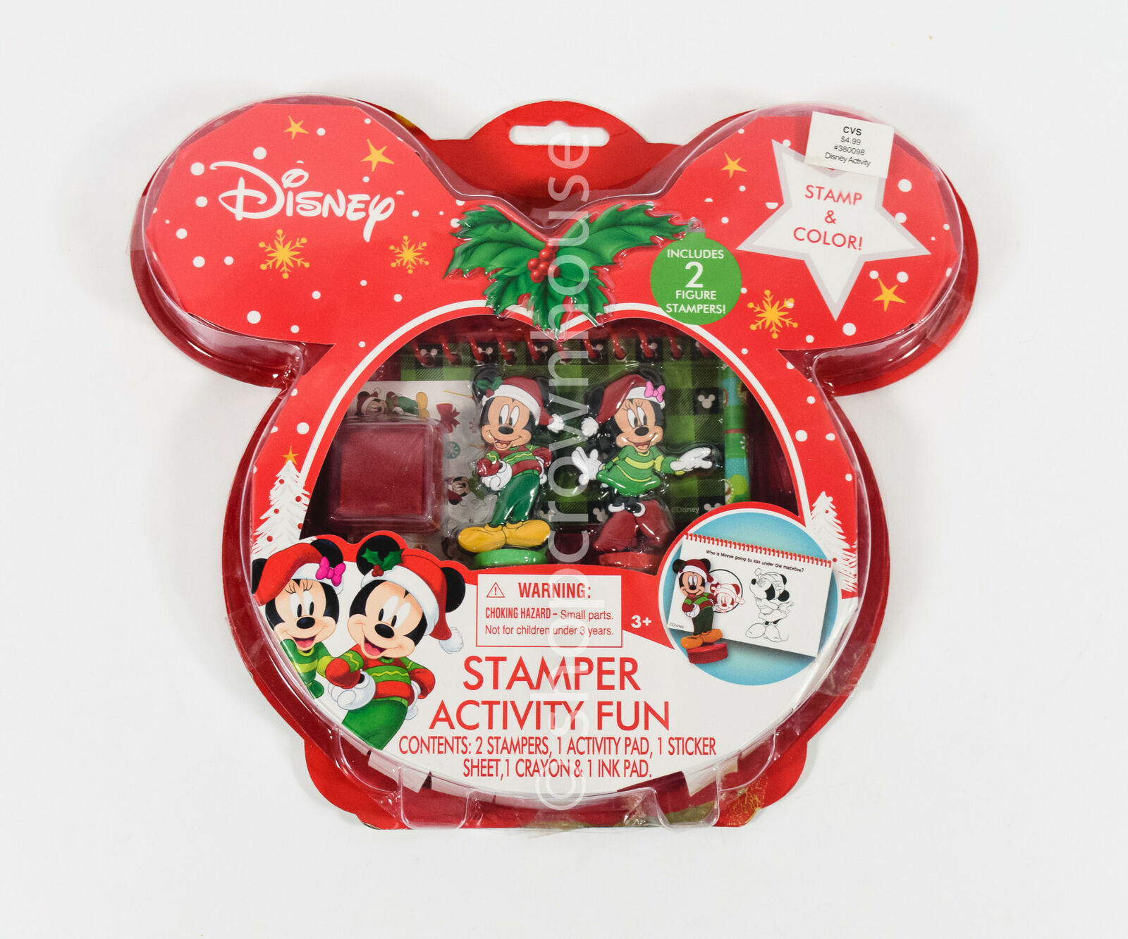 3 Disney Stamper Activity Fun Christmas Craft Stocking Stuffer Mickey Mouse Disney - фотография #2