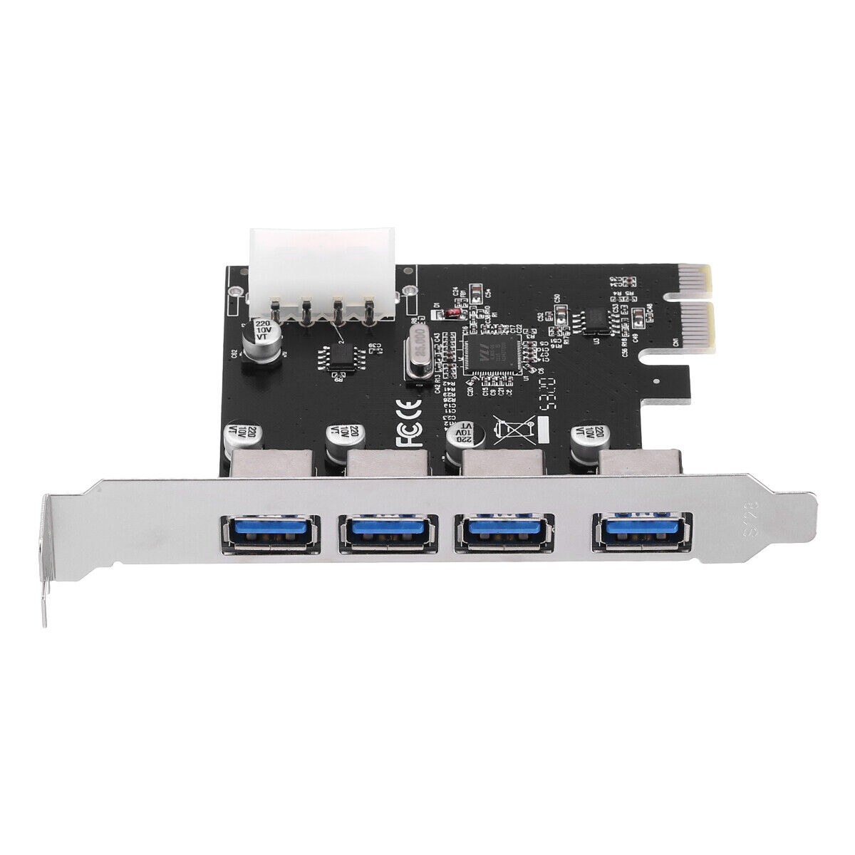 4-Port 5Gbps PCI-E Express to USB 3.0 Controller Expansion Card Adapter for PC Unbranded Does not apply - фотография #11