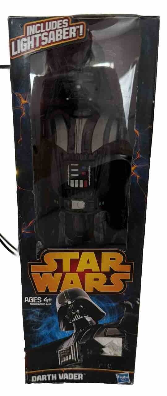 New In Box Darth Vader Star Wars 12 Inch Figure w/ Light Saber - Plastic NIB Без бренда - фотография #3