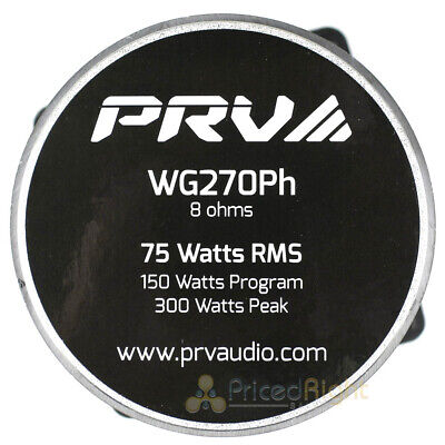 2 Pack PRV 4x4" Compression Driver Horn Combo 2" VC 150W Max WG270PH High Spl PRV Audio WG270PH 2 Pack - фотография #4