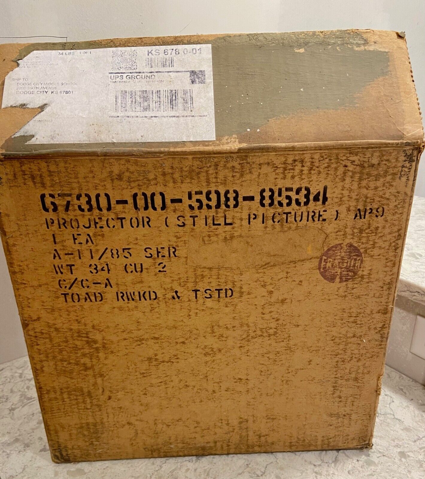 NOS US Army Projector PH-222-C AP-9 w/ Case, Box, & Manuals Tobyhanna Depot Без бренда