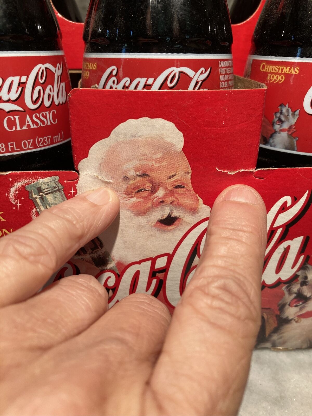 Classic Coca-Cola “Happy Holidays” Sealed Unopened Glass Bottles 6 Pack (1999) Без бренда - фотография #4