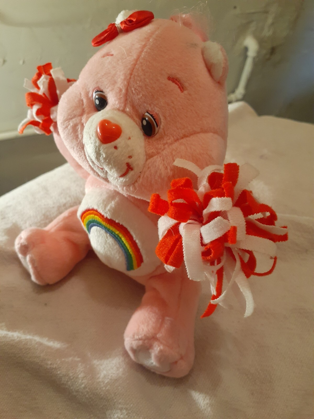 (2) 2004 Care Bears Varsity Celebration Collection Cheer Bear Play Along - фотография #3