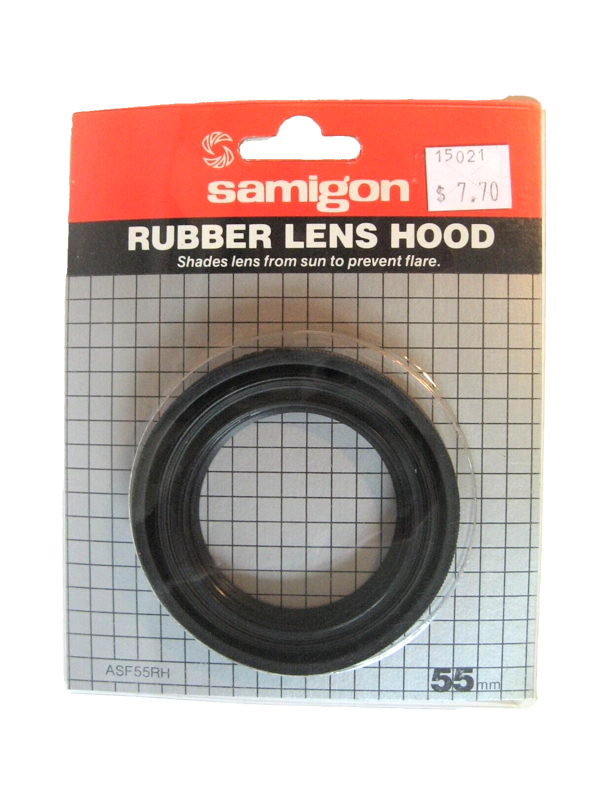 Samigon Rubber Camera Lens Hood 55 mm ASF55RH New in Package Samigon ASF55RH