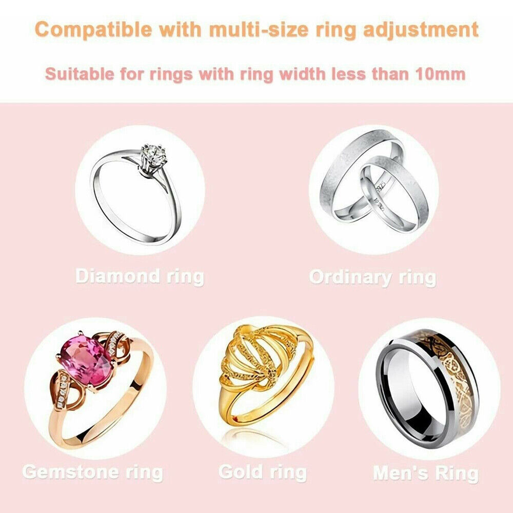 16Pcs Ring Size Adjuster Invisible Clear Ring Sizer Jewelry Fit Reducer Guard Unbranded Does not apply - фотография #7