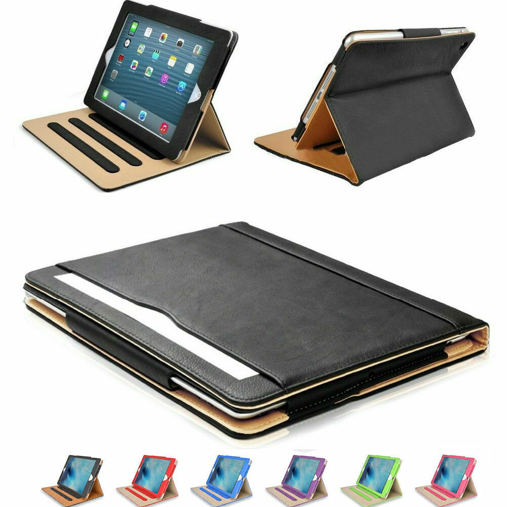  iPad Case Soft Leather Wallet Magnetic Smart Cover Sleep Wake Stand for Apple S-Tech Does Not Apply