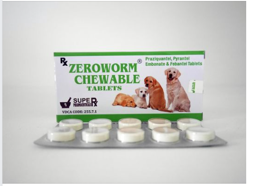 10 Broad Spectrum De-Wormer dewormer tablet No worm Medication Puppies Dogs zeroworm