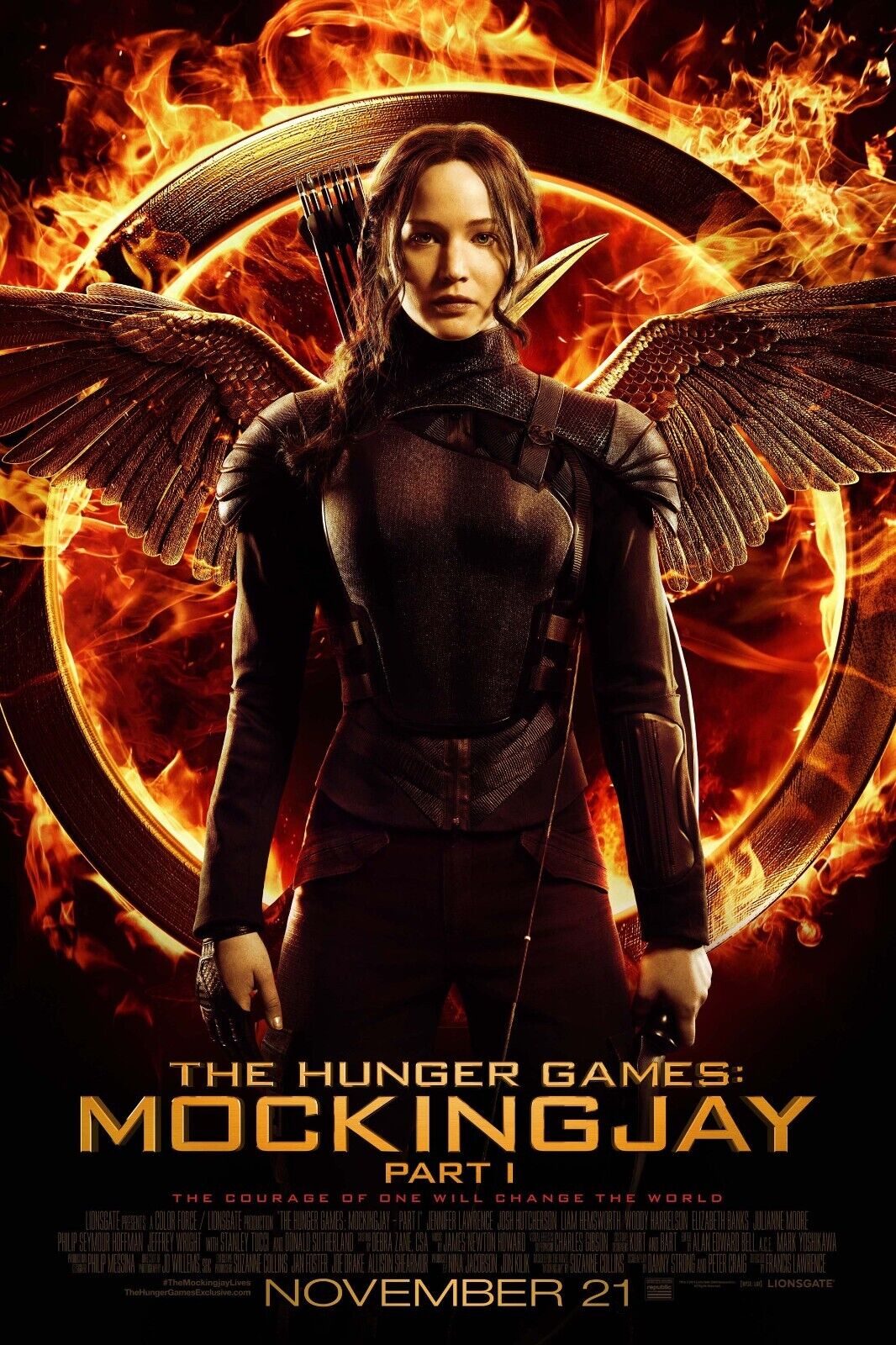 The Hunger Games: Mockingjay Part 1 Movie Poster | 11x17 | 2014 | NEW | USA Без бренда