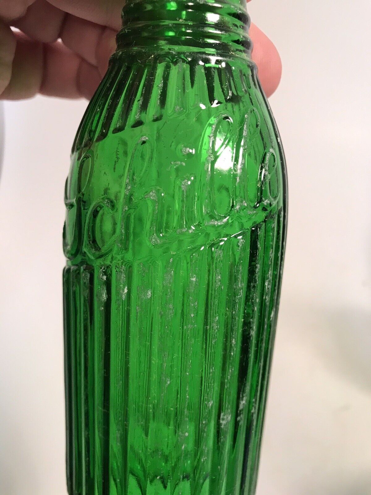 SCHILLE green Soda Bottles, Pop, Beverage, lot of 3 the same, dug, 7 ounce Без бренда - фотография #3