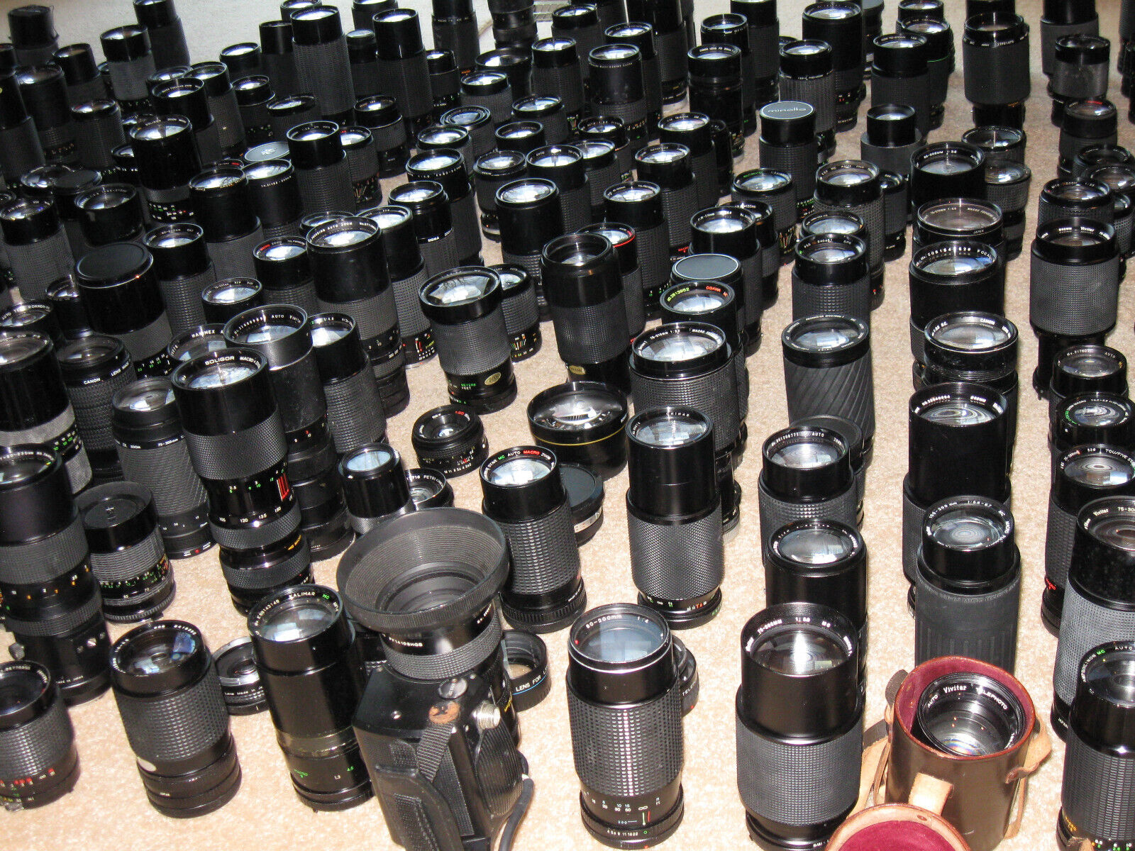 Huge Lot of (273) Vtg Camera Lens Canon Nikon Sigma Minolta As-Is With Issues Sigma
