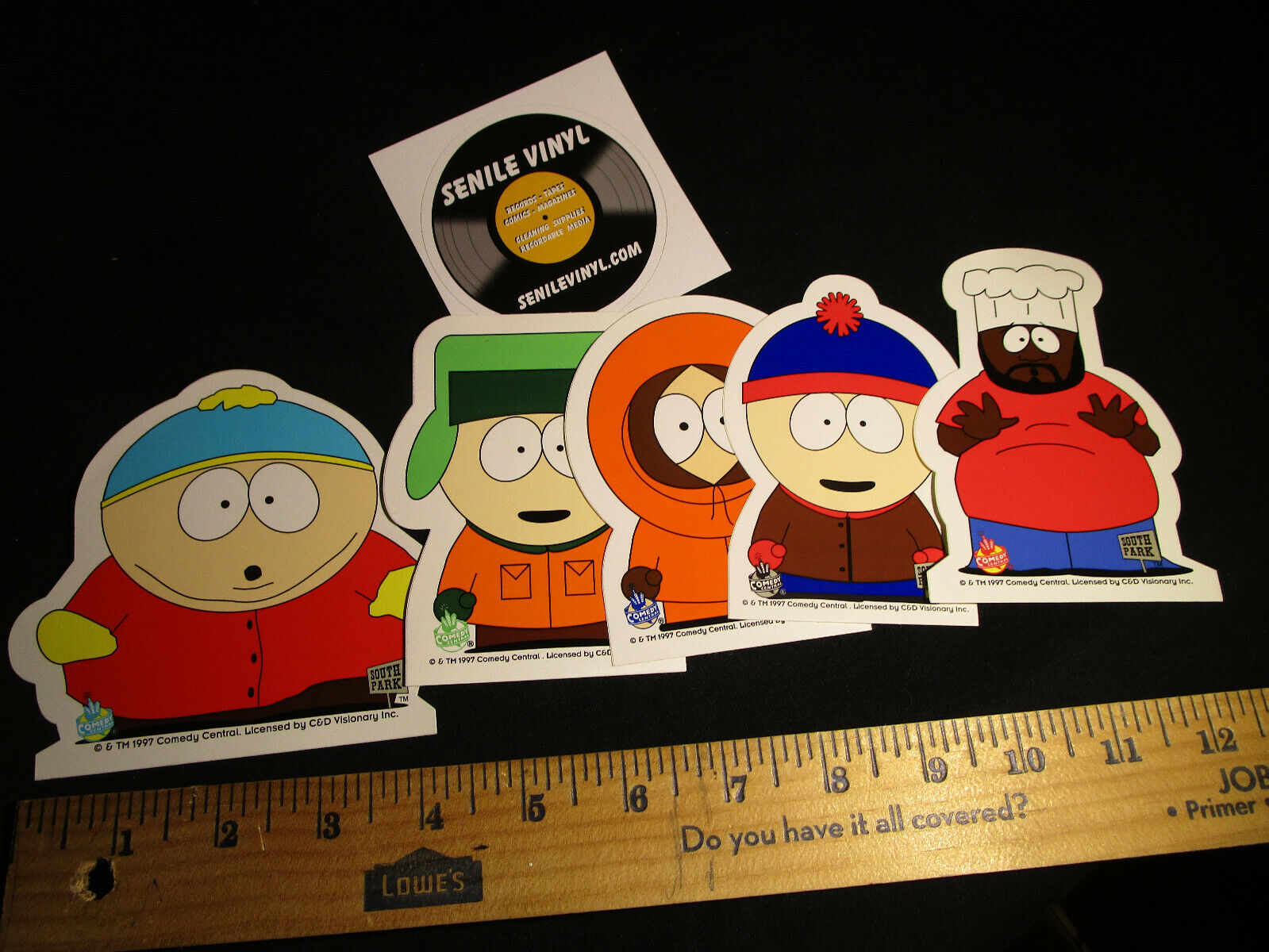 Vintage South Park 1997 Five Character sticker Set New Без бренда
