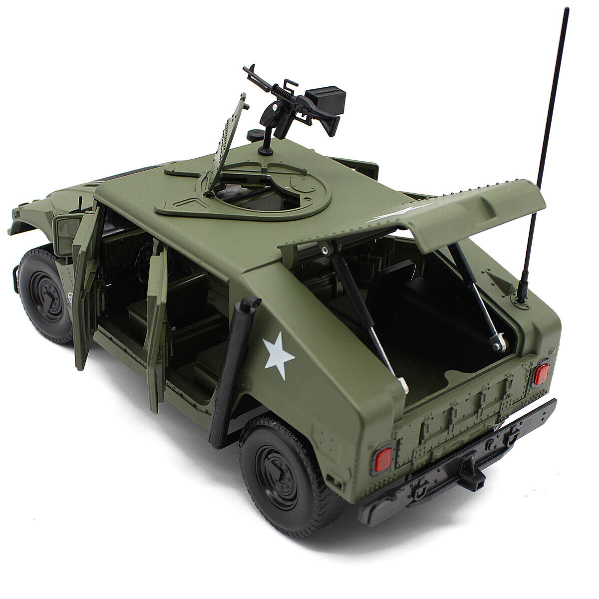 1:18 Hummer H1 Modified Armored Vehicle Alloy Car Model Diecasts Off-road Kids MOCAM Does Not Apply - фотография #8