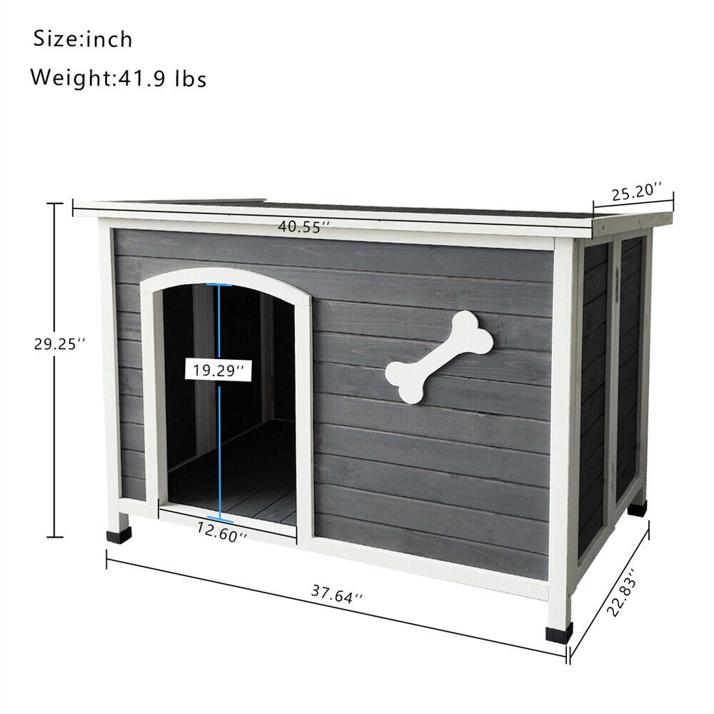 Dog House Indoor & Outdoor Wooden Waterproof Windproof Foldable Dog Cage Outdoor - фотография #2