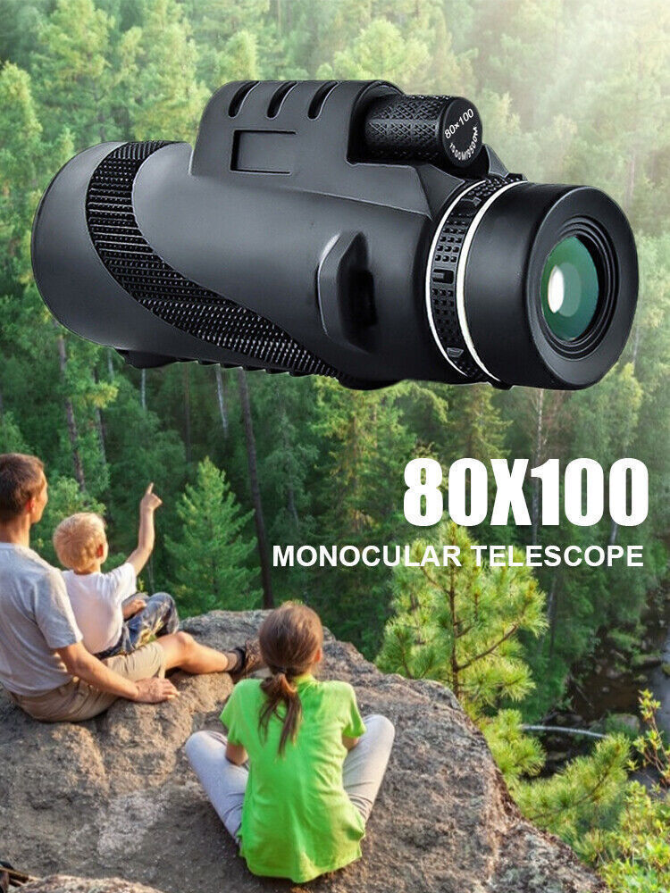 2PCS Day/Night Vision 80x100 Zoom HD Monocular Outdoor Monocular Telescope USA Unbranded - фотография #10